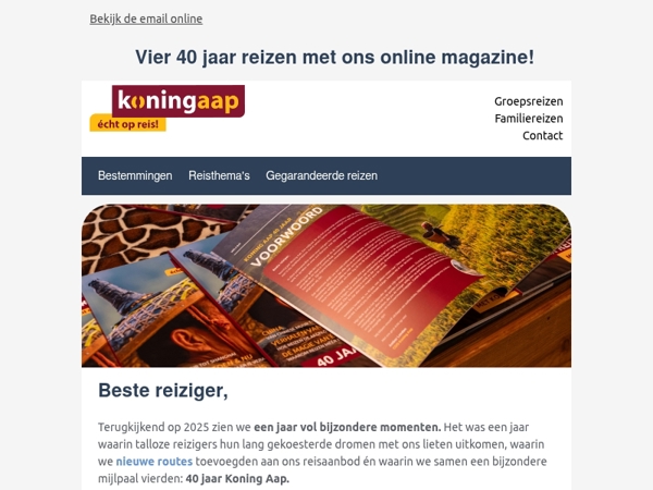 Ons jubileummagazine staat klaar om ontdekt te worden