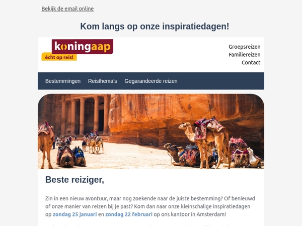 Laat je inspireren tijdens de Koning Aap inspiratiedagen!