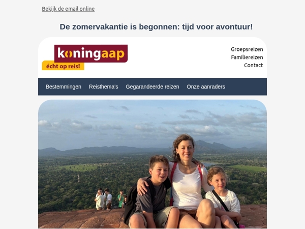  Zomerse groeten van Koning Aap
