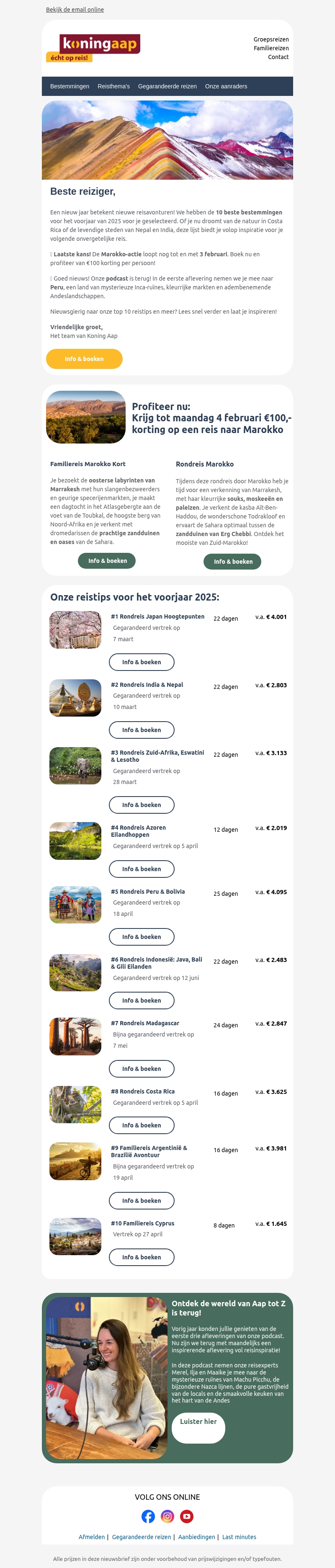 Topbestemmingen die je niet mag missen in 2025 Topbestemmingen die je niet mag missen in 2025