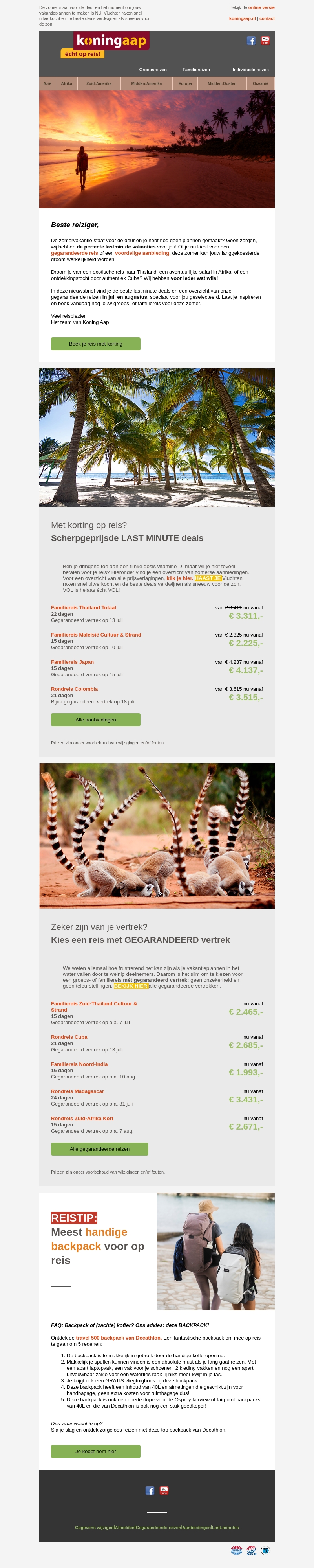 De beste lastminute deals voor deze zomer De beste lastminute deals voor deze zomer