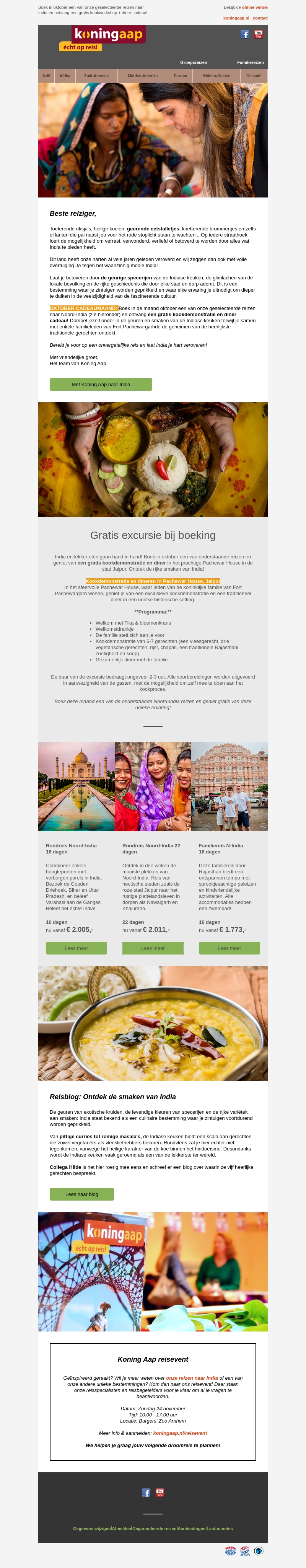 Gratis excursie bij je India reis Gratis excursie bij je India reis