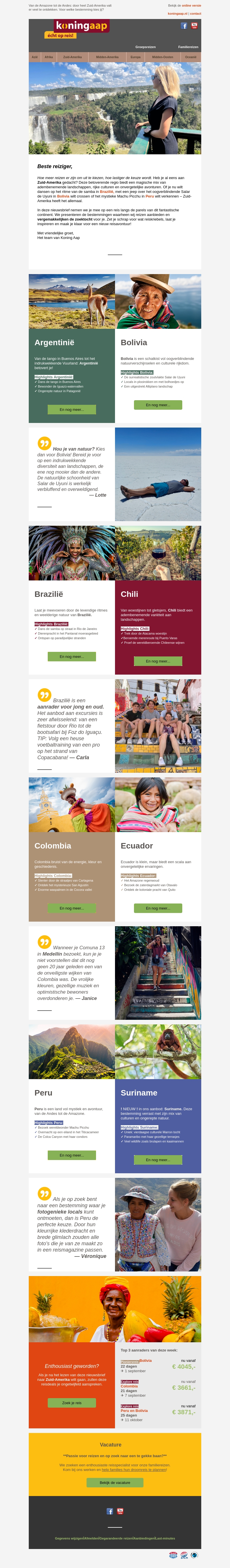 Het mooiste van Zuid-Amerika Het mooiste van Zuid-Amerika