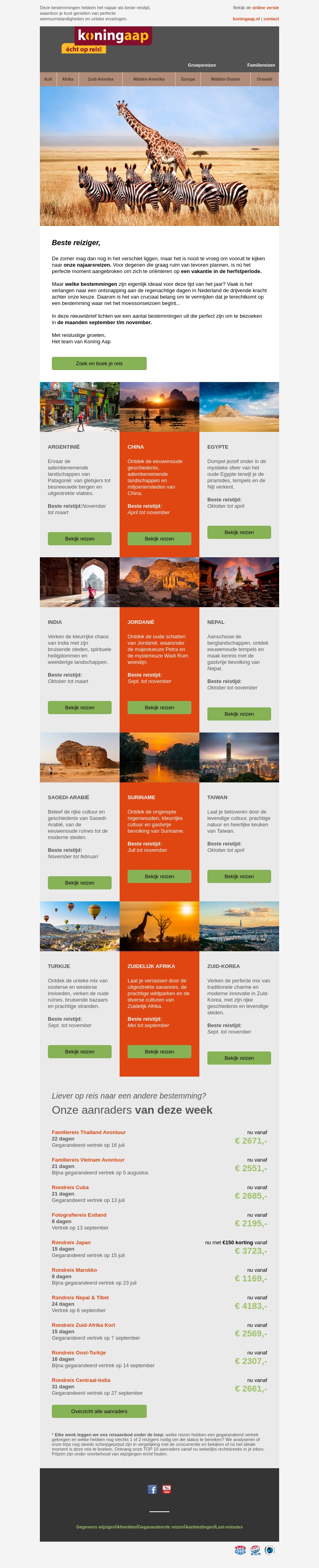 Meest ideale najaarsbestemmingen Meest ideale najaarsbestemmingen