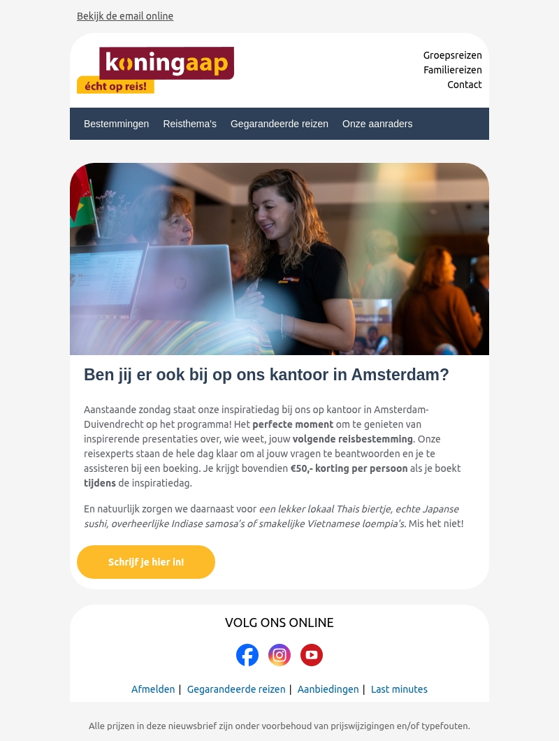 Zien we jou op 26 januari in Amsterdam? Zien we jou op 26 januari in Amsterdam?