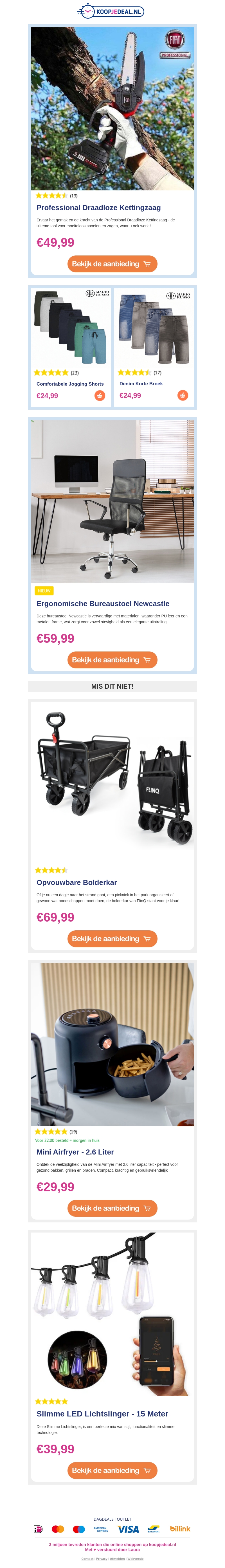 💥 Mega Korting: Professional Kettingzaag 🪚 / Korte Broeken 🩳 / Bureaustoel Newcastle 💺 💥 Mega Korting: Professional Kettingzaag 🪚 / Korte Broeken 🩳 / Bureaustoel Newcastle 💺