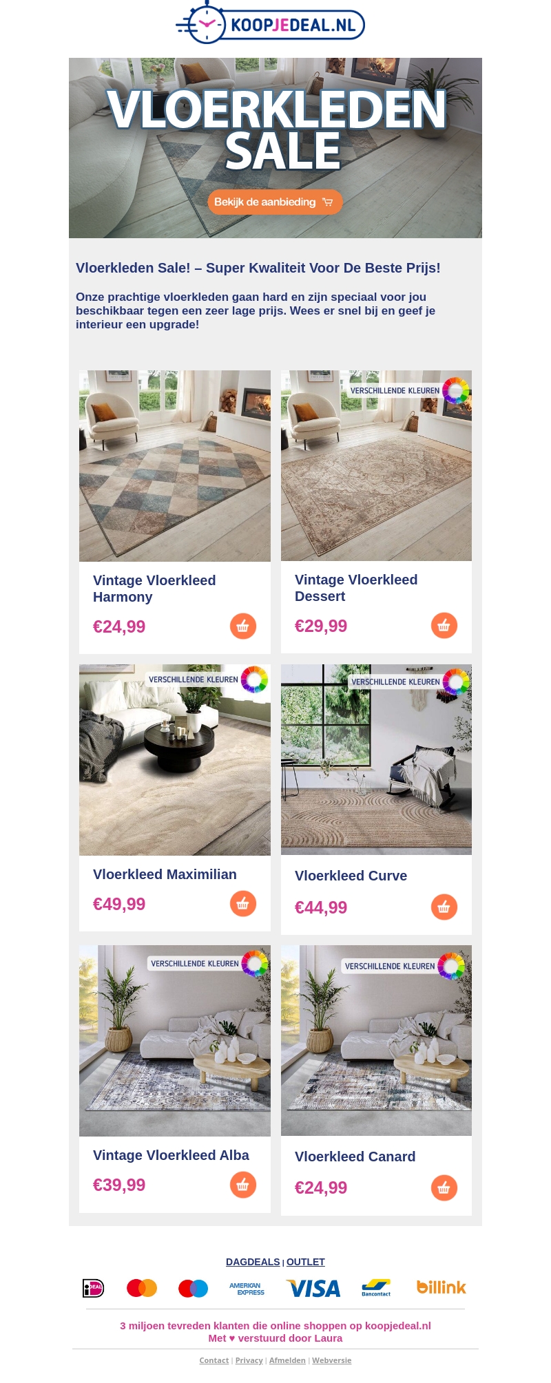 π¨ Mega Vloerkleden Sale π¨ π¨ Mega Vloerkleden Sale π¨