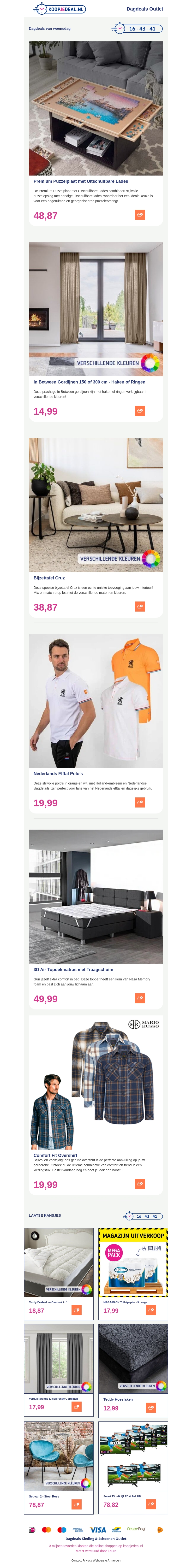 β οΈ Puzzelplaat met Lades nu β¬48,87 |EK Polo voor 18,87 π§‘ |En veel meer Top Deals! β οΈ Puzzelplaat met Lades nu β¬48,87 |EK Polo voor 18,87 π§‘ |En veel meer Top Deals!