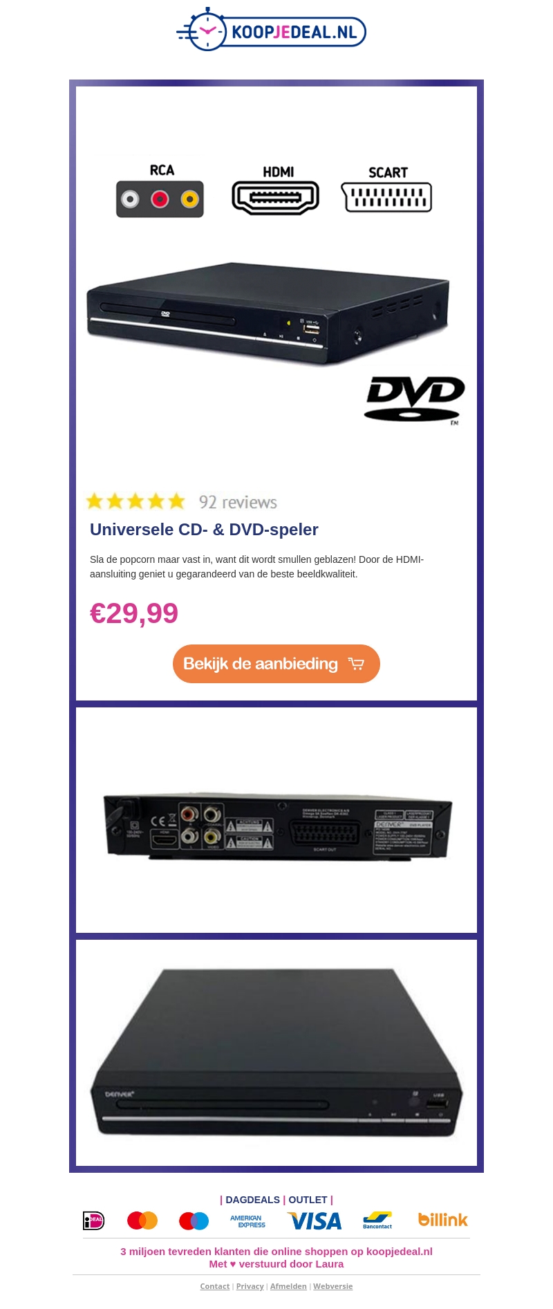 💿 Universele CD- & DVD-speler 📀 💿 Universele CD- & DVD-speler 📀