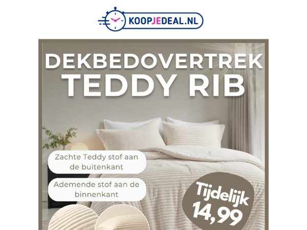 Dekbedovertrek Teddy nu 14,99