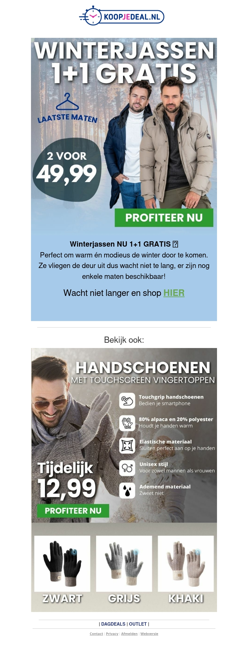 2 Winterjassen voor 49,99 ๐ฅถ 2 Winterjassen voor 49,99 ๐ฅถ