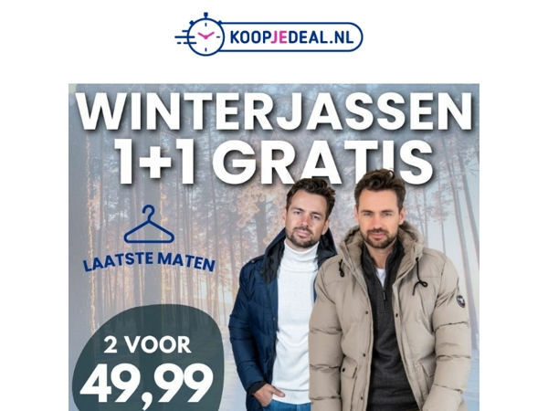 2 Winterjassen voor 49,99 🥶