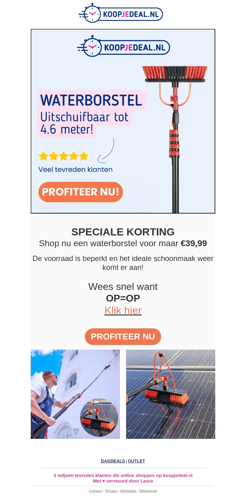 Bespaar 90% op de lenteschoonmaak! Bespaar 90% op de lenteschoonmaak!