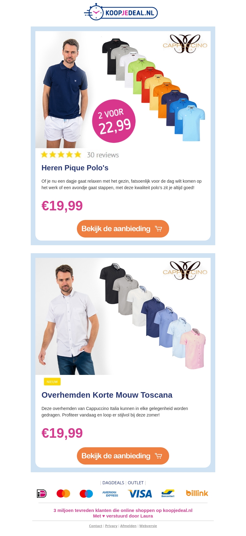 2 Polo's voor €22,99 😱 | Overhemden Korte Mouw €19,99 👕 2 Polo's voor €22,99 😱 | Overhemden Korte Mouw €19,99 👕