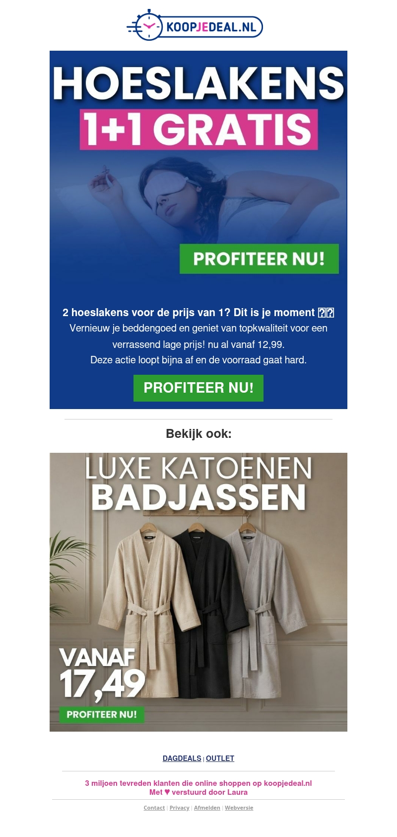 1+1 GRATIS: 2 Hoeslakens voor 12,99❗ 1+1 GRATIS: 2 Hoeslakens voor 12,99❗