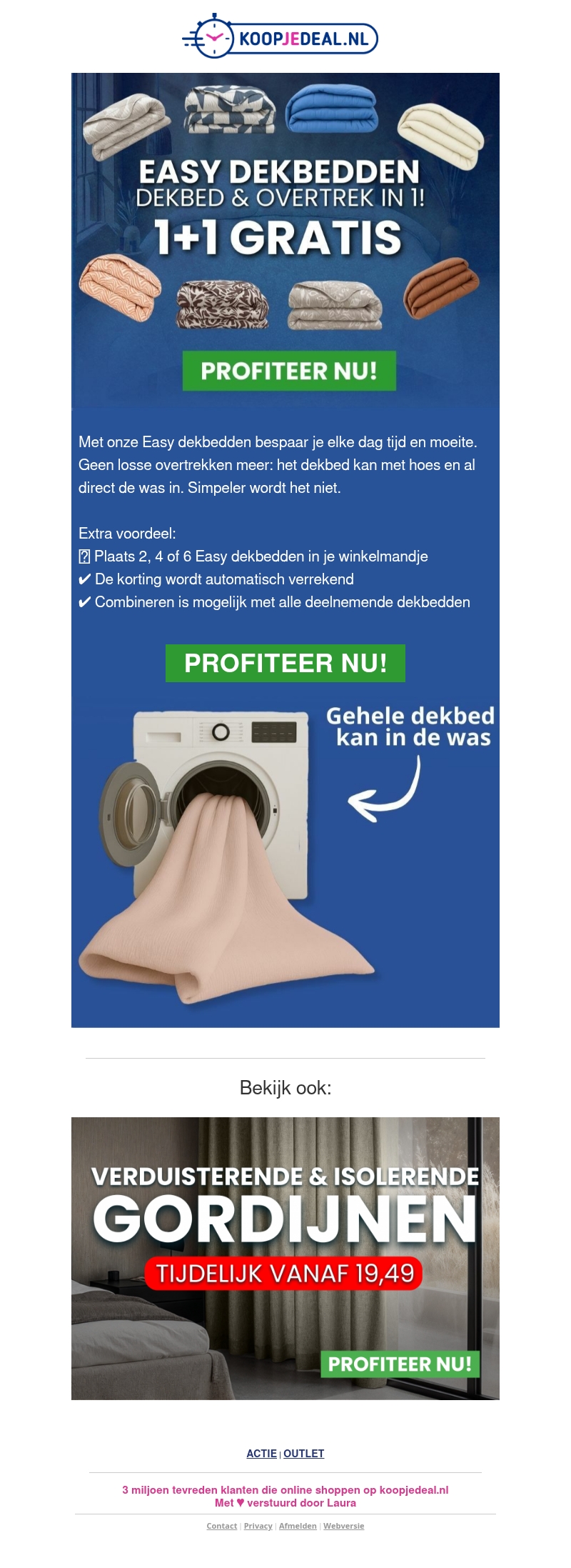 Nieuwe Easy Dekbedden 1+1 GRATIS 😱 Nieuwe Easy Dekbedden 1+1 GRATIS 😱