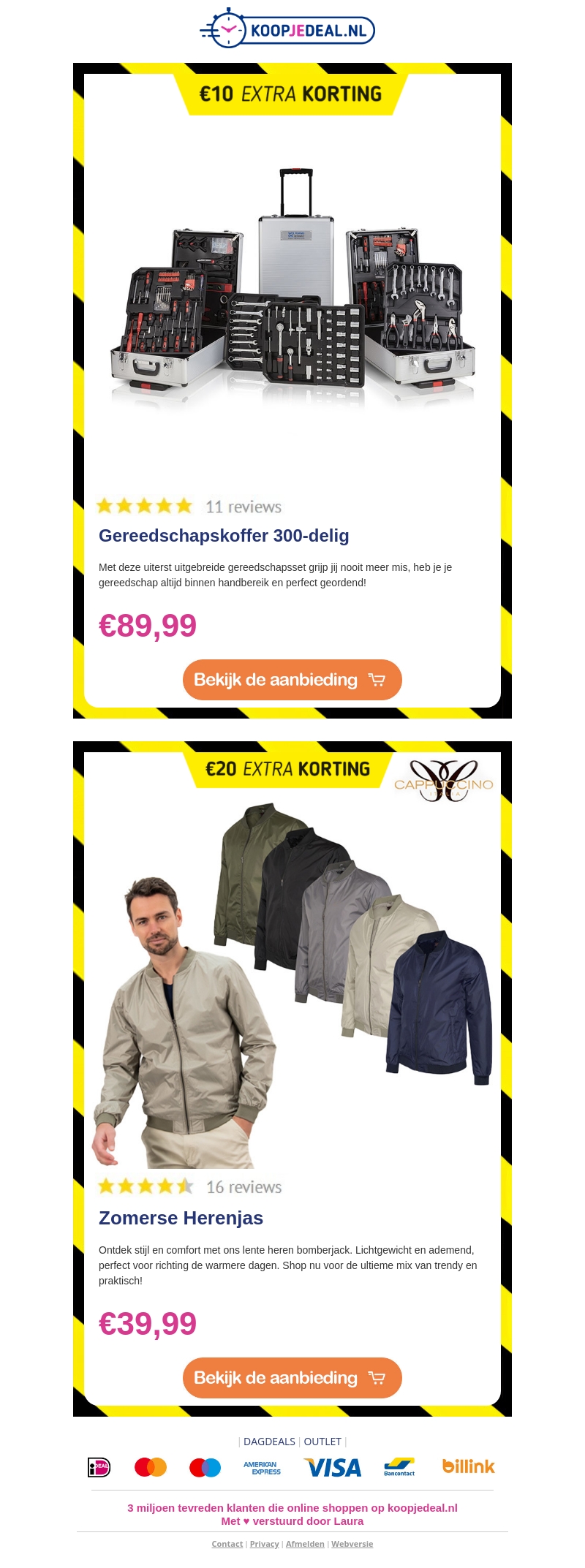 300-delige Gereedschapskoffer €89,99 🛠️ Zomerse Herenjassen €39,99 🌤️ 300-delige Gereedschapskoffer €89,99 🛠️ Zomerse Herenjassen €39,99 🌤️