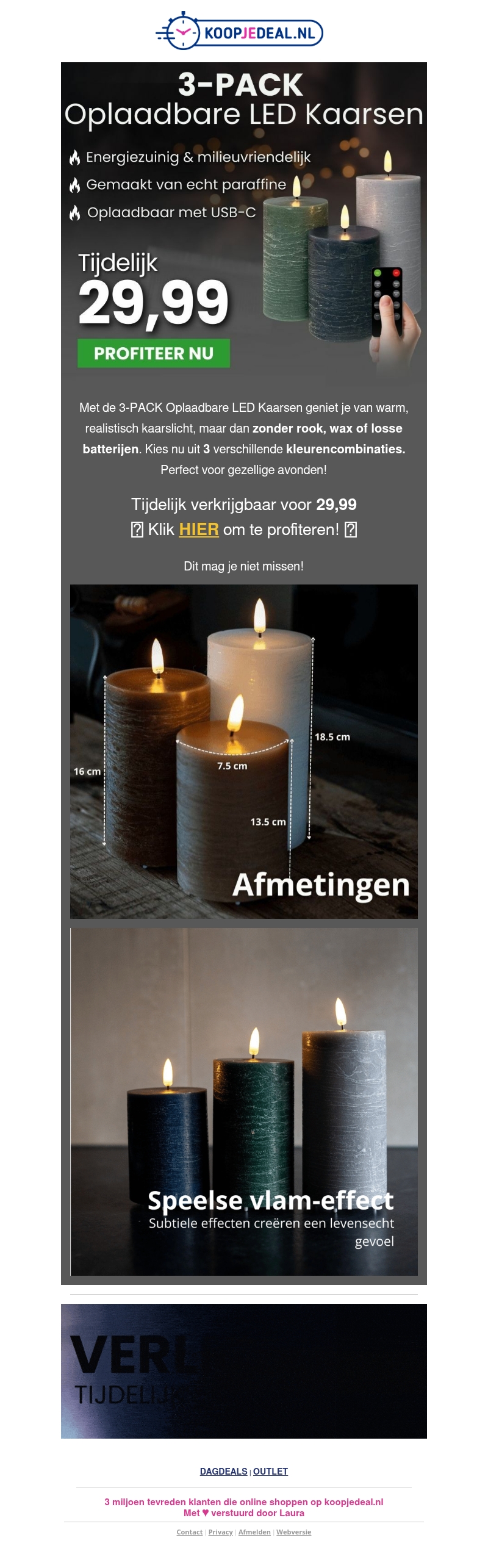 3 Stijlvolle LED kaarsen voor 29,99 🕯️ 3 Stijlvolle LED kaarsen voor 29,99 🕯️