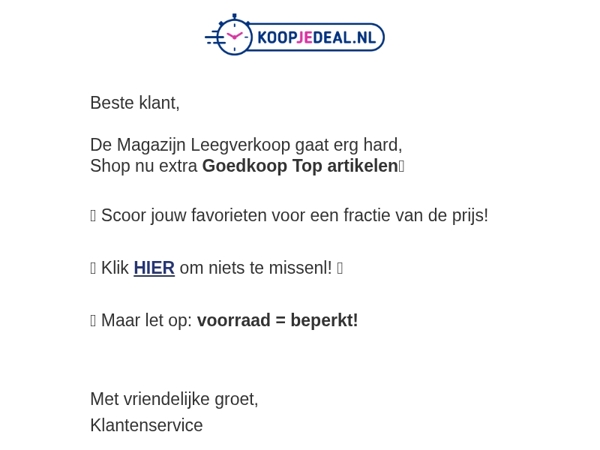 Informatie over je bestelling...