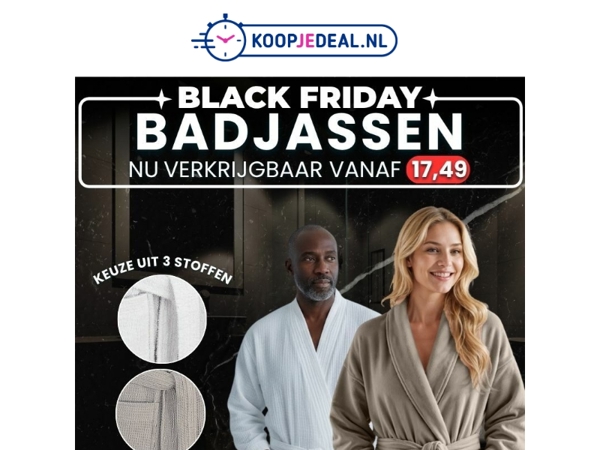Luxe Badjassen vanaf 17,49 😱
