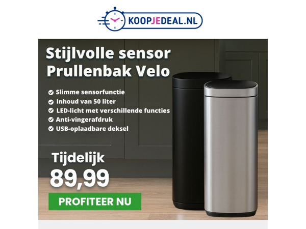 Sensor Prullenbak Extra Voordelig! 🗑️