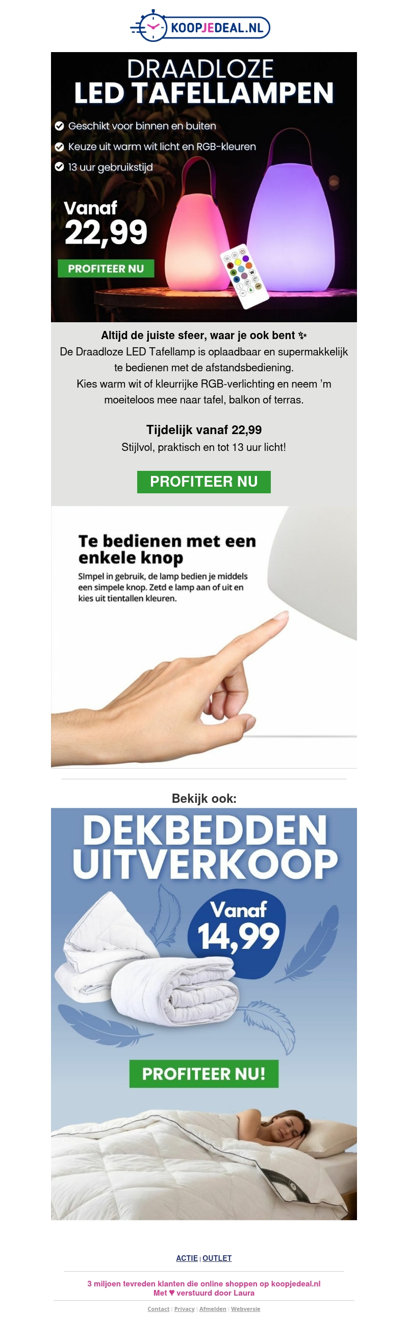 Nieuw: Draadloze LED Tafellamp 22,99 π‘ Nieuw: Draadloze LED Tafellamp 22,99 π‘
