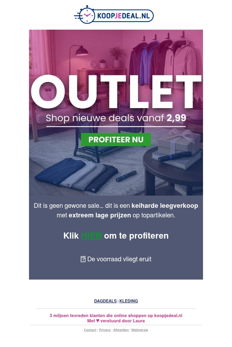 Outlet π Het Magazijn moet leeg Outlet π Het Magazijn moet leeg