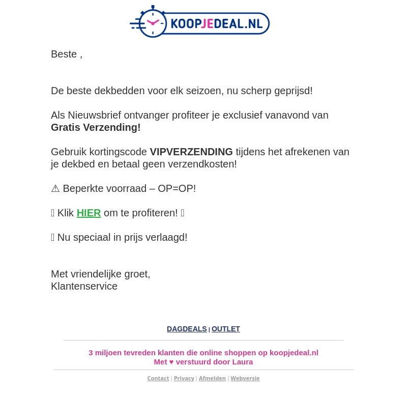 Goedkoop Dekbed Kopen? Goedkoop Dekbed Kopen?