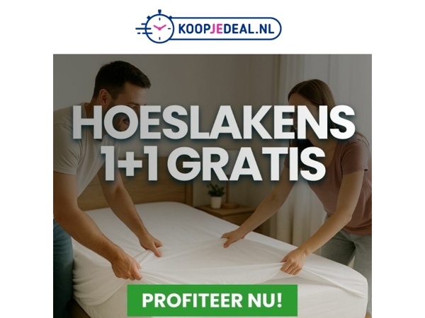 Hoeslakens 2 Halen = 1 Betalen❗