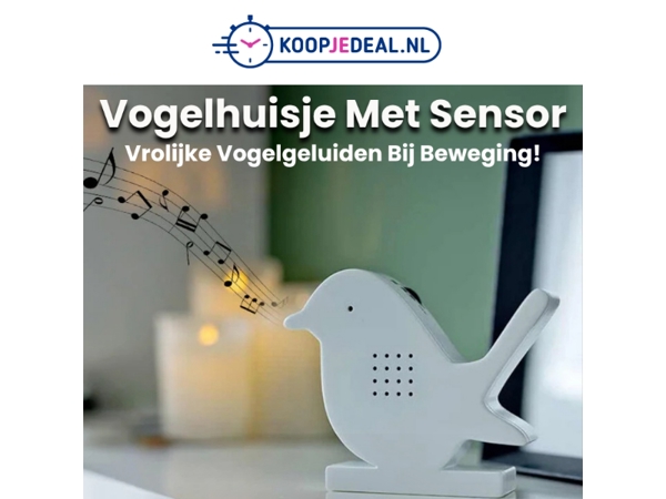 Vogelhuisje Met Sensor is terug! 🦜🎶