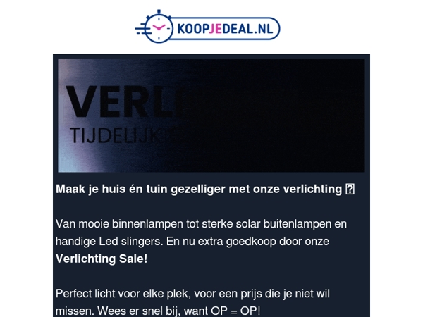 Huis & Tuin Goedkoop Verlichten?