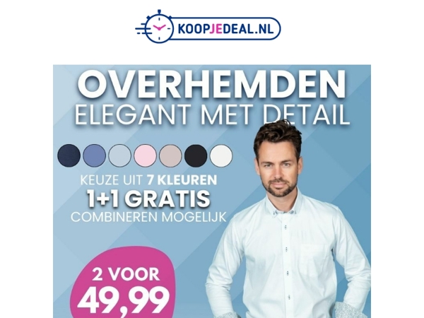 Overhemden 1+1 GRATIS ⚠️ Laatste Kans