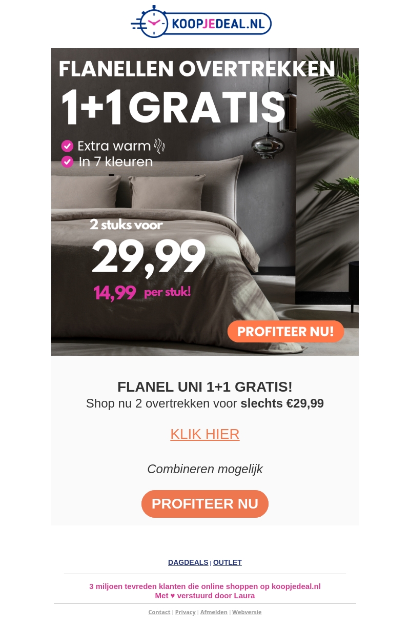 1+1 GRATIS flanel overtrekken 🔥 1+1 GRATIS flanel overtrekken 🔥