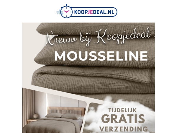 Nieuw: Dekbedovertrek Mousseline ✨