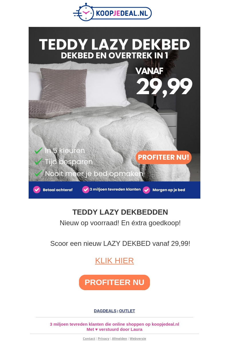 DAGTOPPER: Teddy Lazy Dekbed! DAGTOPPER: Teddy Lazy Dekbed!