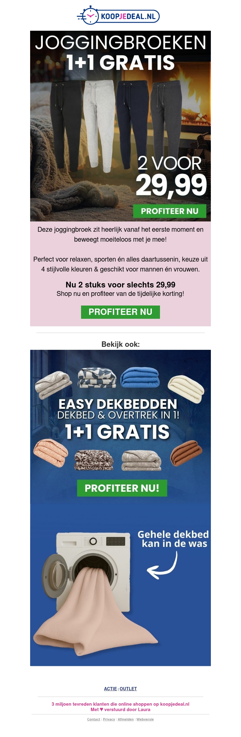 Joggingbroeken nu 1+1 GRATIS ๐ฅ Joggingbroeken nu 1+1 GRATIS ๐ฅ