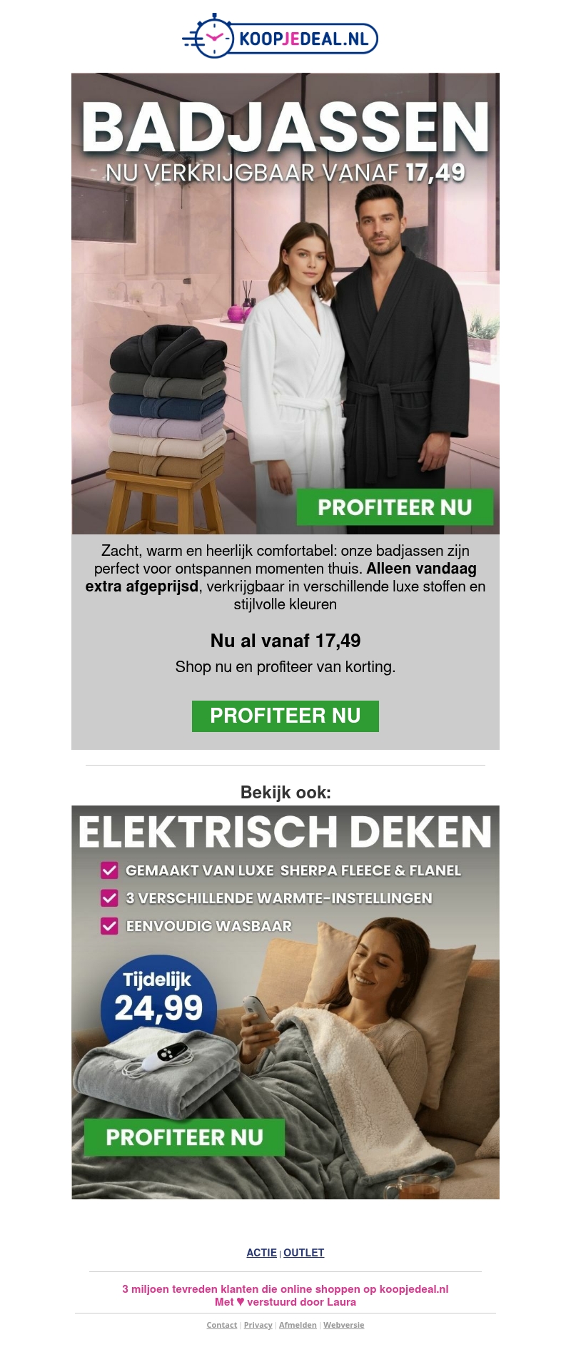 Badjassen met Extra Korting Kopen? Badjassen met Extra Korting Kopen?