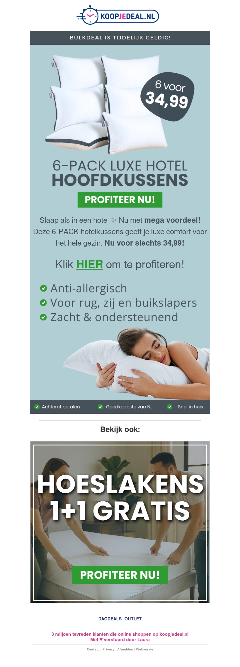6 Luxe Hotel Kussens nu 34,99 ☁️ 6 Luxe Hotel Kussens nu 34,99 ☁️