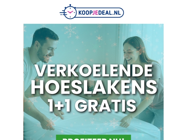 Verkoelende Hoeslakens 1+1 GRATIS ❄️