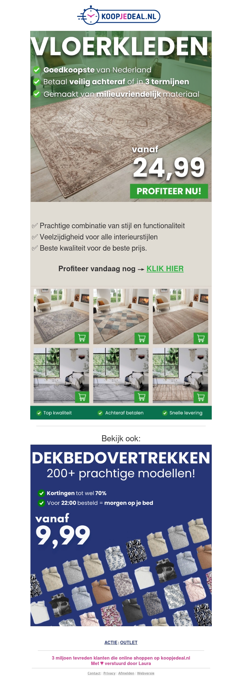 Actie: Vloerkleden vanaf 24,99 ✨ Actie: Vloerkleden vanaf 24,99 ✨