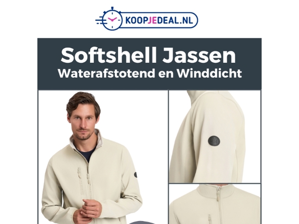 Nieuw: Softshell Jassen - 29,99 🧥