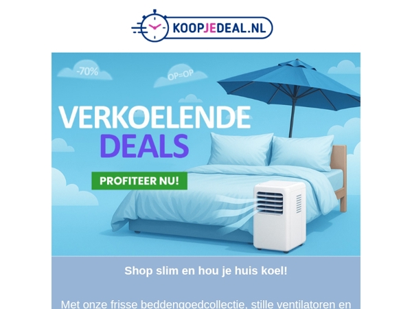 Verkoeling nodig? Mis het niet! ⏰