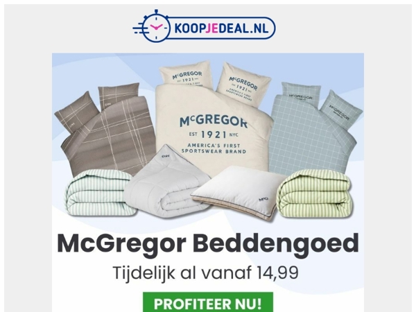 McGregor beddengoed nu 14,99 💥