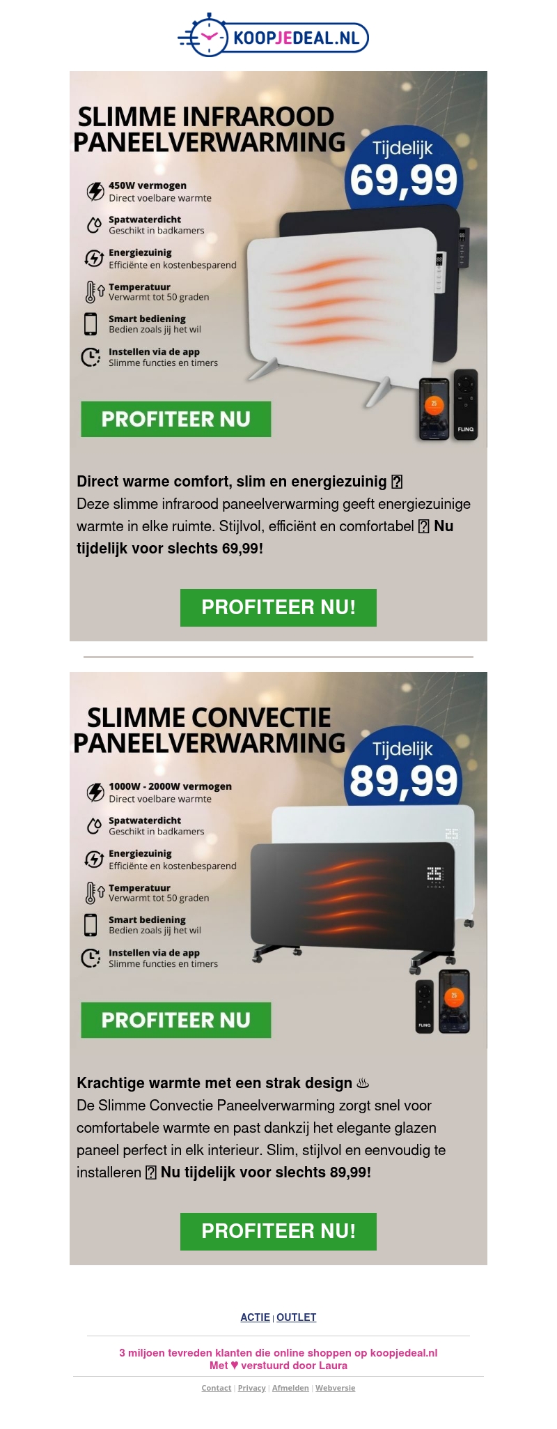Infrarood Paneelverwarming NU 69,99 ๐ก๏ธ Infrarood Paneelverwarming NU 69,99 ๐ก๏ธ