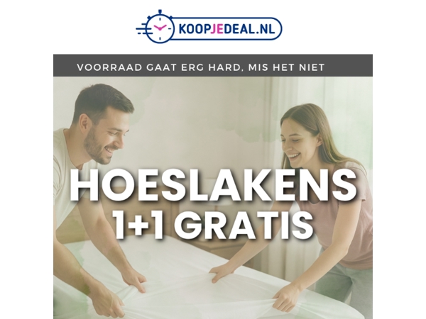 2 Hoeslakens vanaf 12,99 💥 OP=OP