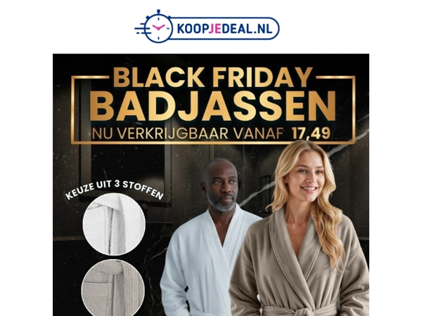 Luxe Badjassen nu 17,49 🚨