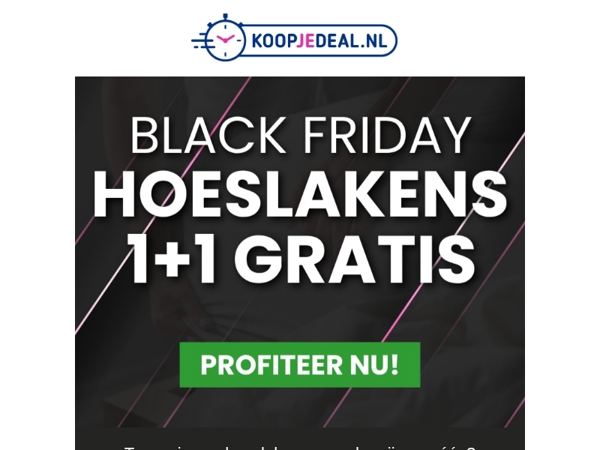 2 hoeslakens voor de prijs van 1?