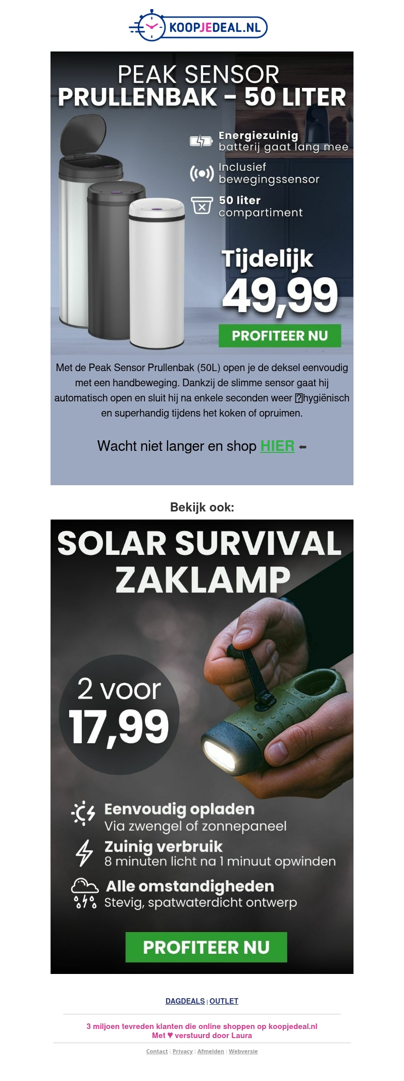 Prullenbak 50 Liter tijdelijk 49,99 ποΈ Prullenbak 50 Liter tijdelijk 49,99 ποΈ