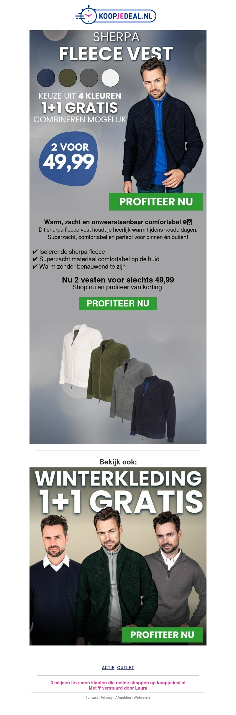 2 Sherpa Fleece Vesten nu 49,99 ๐ฅถ 2 Sherpa Fleece Vesten nu 49,99 ๐ฅถ
