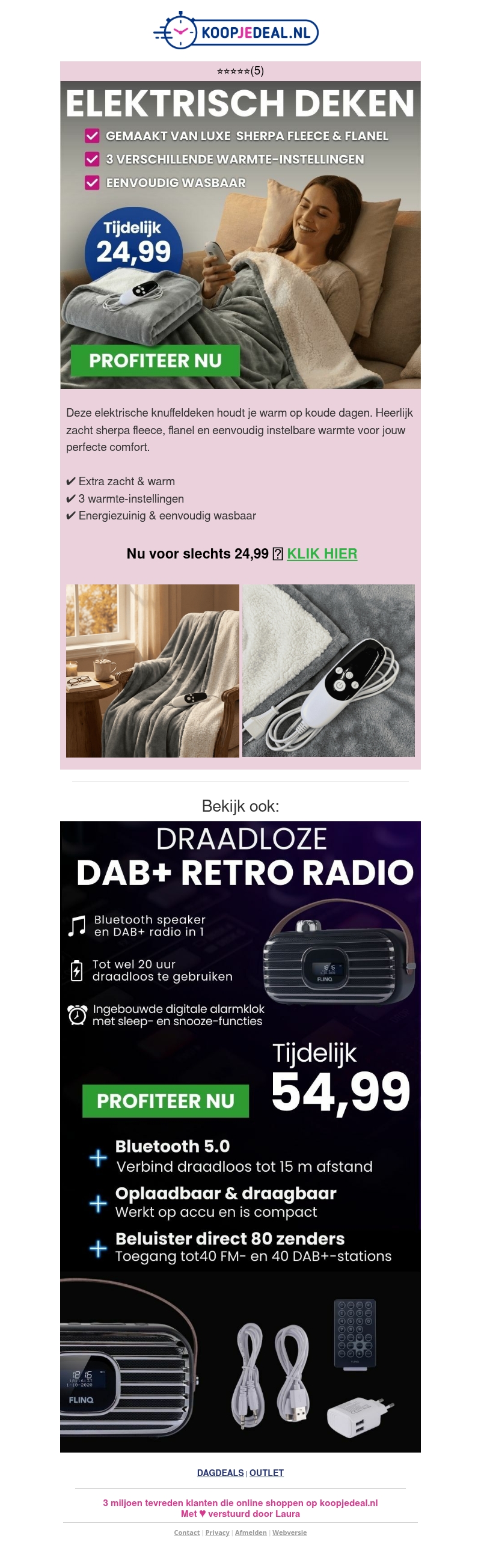 Elektrisch Deken voor 24,99 ๐ฅ Elektrisch Deken voor 24,99 ๐ฅ